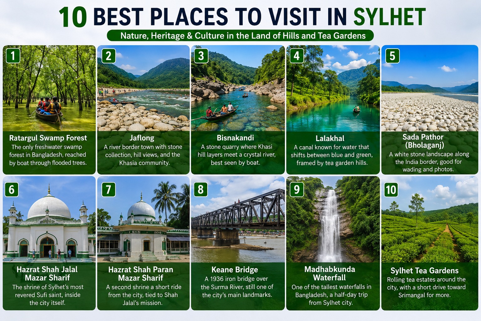 Sylhet Tourist Attractions